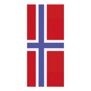 Norway flag rack card