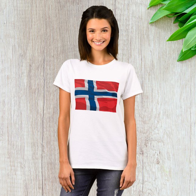 Norway Flag Red And Blue T-Shirt (Creator Uploaded)