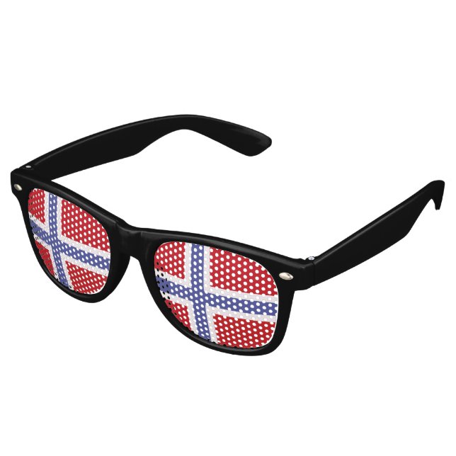 Norway flag retro sunglasses (Angled)