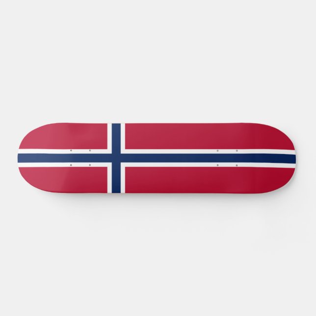 Norway Flag Skateboard (Horz)