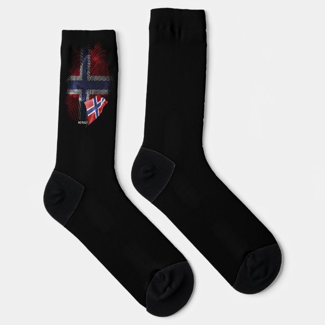 Norway flag socks (Right)
