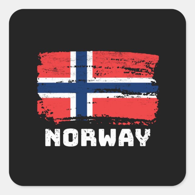 Norway Flag Square Sticker (Front)