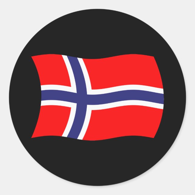 Norway Flag Sticker (Front)