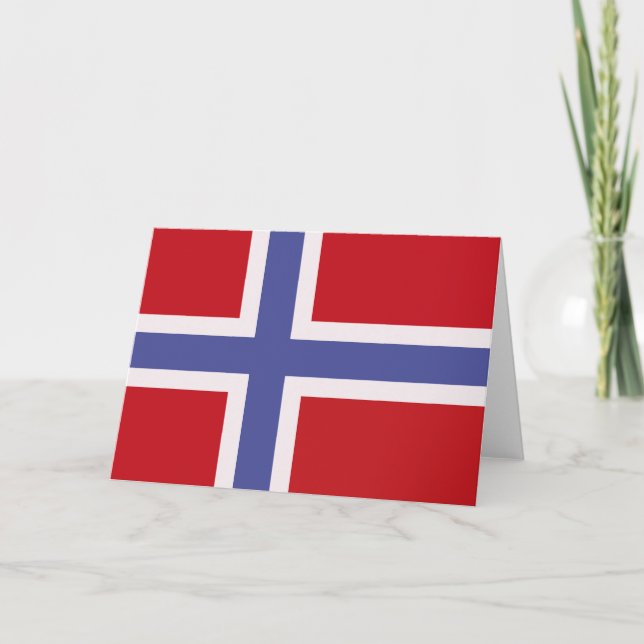 Norway flag thank you card (Front)