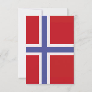 Norway flag thank you card