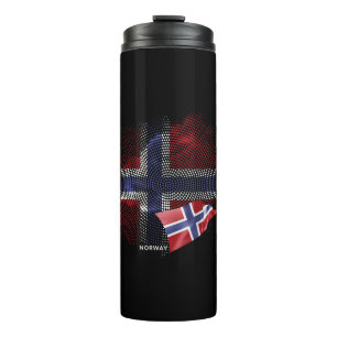 Norway flag thermal tumbler