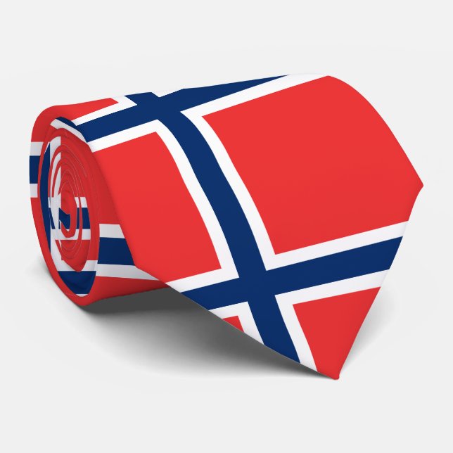 Norway Flag Tie (Rolled)