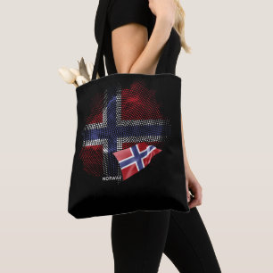 Norway flag tote bag