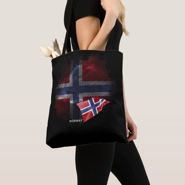 Norway flag tote bag (Close Up)