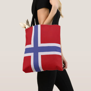 Norway flag tote bag