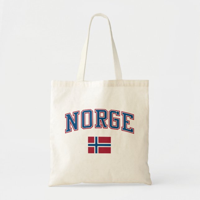 Norway + Flag Tote Bag (Front)