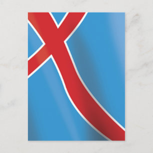 Norway Flag travel poster Postcard