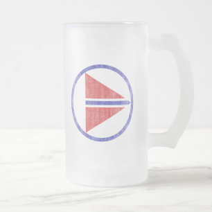 NORWAY FROSTED GLASS BEER MUG