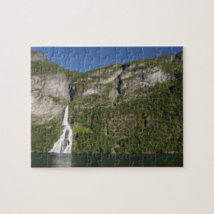 Norway, Geirangerfjord (UNESCO), Geiranger. Jigsaw Puzzle