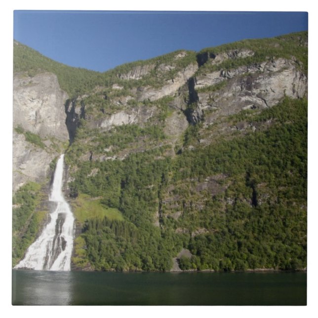 Norway, Geirangerfjord (UNESCO), Geiranger. Tile (Front)