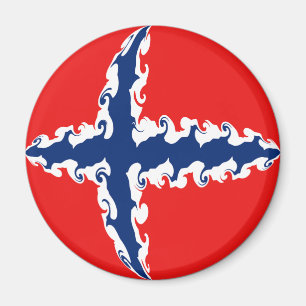 Norway Gnarly Flag Magnet