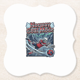 Norway Goal Mode Skeleton Striker Nations Streetwe Paper Coaster