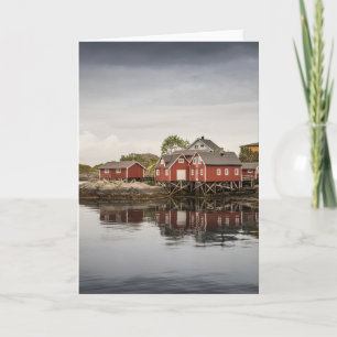 Norway Houses Travel Souvenir Card