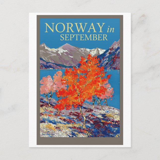 Norway in September Postcard (Front)