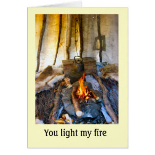 Norway, inside a Sami tent, Lapland
