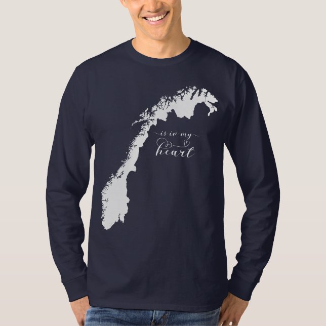 Norway Is In My Heart T-Shirt (Front)