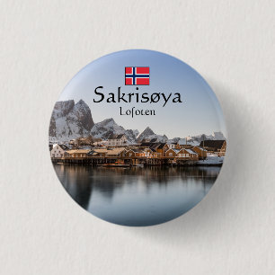 Norway Lofoten Islands 3 Cm Round Badge