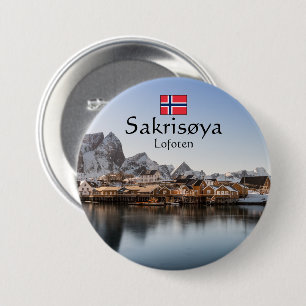 Norway Lofoten Islands 7.5 Cm Round Badge