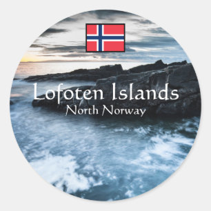 Norway Lofoten Islands Classic Round Sticker