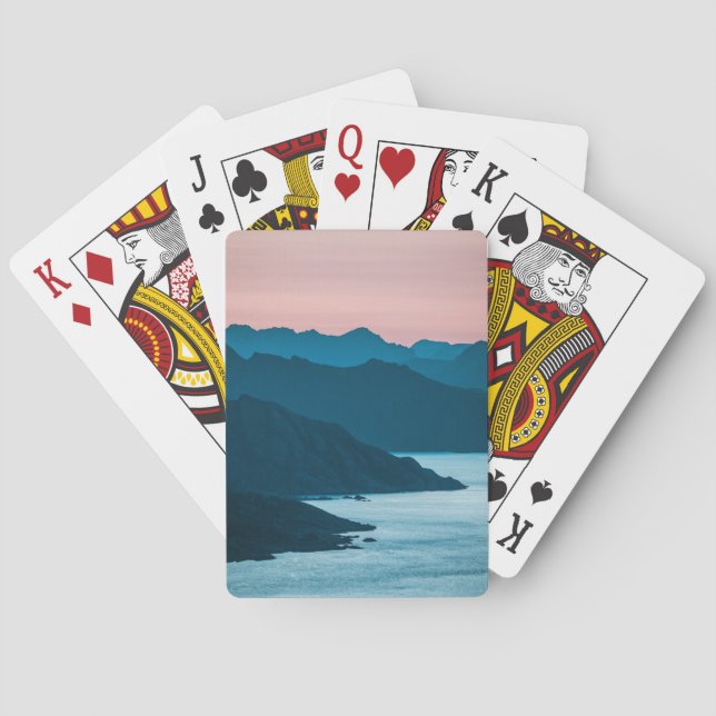 Norway Lofoten Islands Coast View Playing Cards (Back)