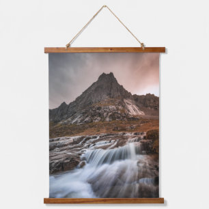Norway Lofoten Islands Waterfall Landscape Photo Hanging Tapestry