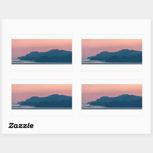 Norway Lofoten Landscape Rectangular Sticker