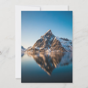 Norway Lofoten Mountain Card
