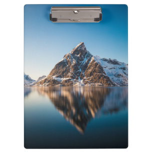 Norway Lofoten Mountain Clipboard