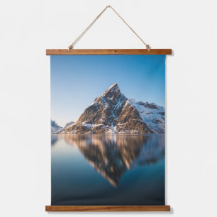 Norway Lofoten Mountain Hanging Tapestry