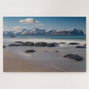 Norway Lofoten Vikten Beach Jigsaw Puzzle