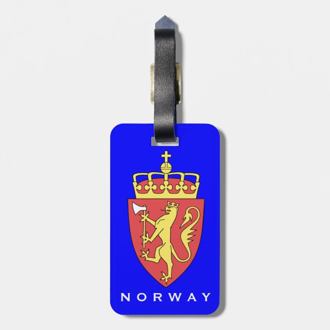 Norway Luggage Tag   Norge bagasje Tag (Back Vertical)