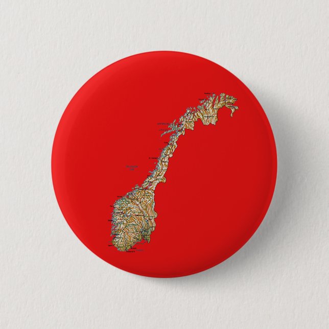 Norway Map Button (Front)
