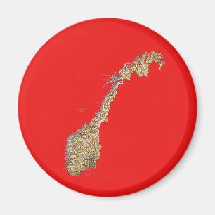 Norway Map Magnet