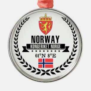 Norway Metal Tree Decoration