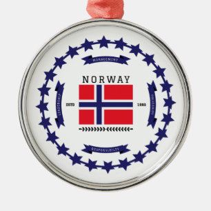 Norway metal tree decoration