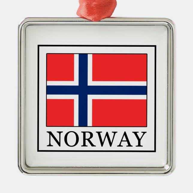 Norway Metal Tree Decoration (Front)