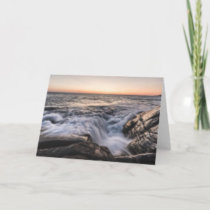 Norway Minimalist Coastal Landscape Photo Card
