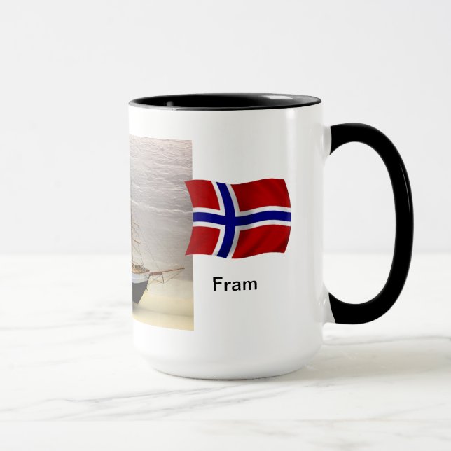 Norway, Model of Nansen's ship "Fram" Mug (Right)