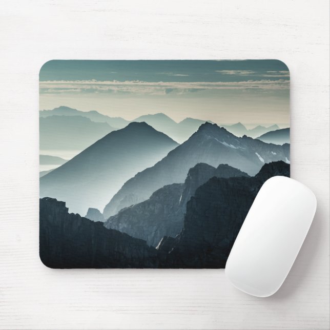 Norway Mountain Landscape Photo Mouse Pad (With Mouse)