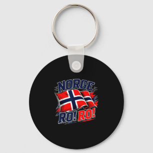 Norway norge flag vintage norwegian football fan key ring