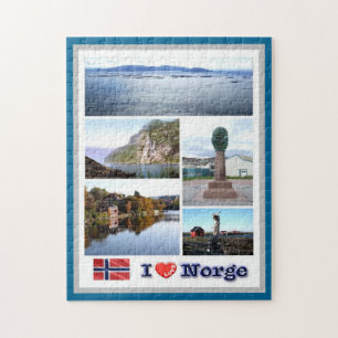 Norway - Norge  - I Love - Jigsaw Puzzle