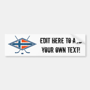 Norway Norge Ice Hockey Logo Bumper Sticker