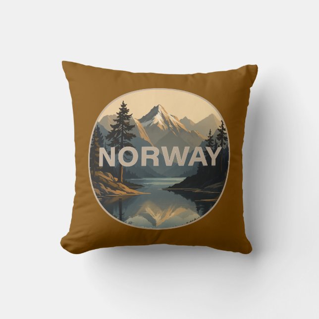 Norway Norge Scandinavia Europe Cushion (Front)