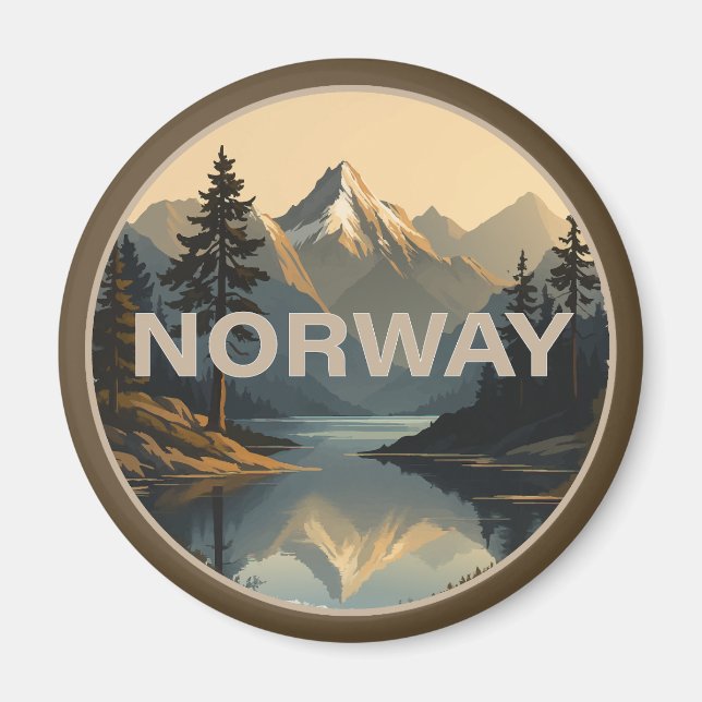 Norway Norge Scandinavia Europe Magnet (Front)