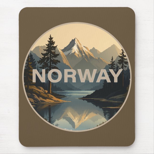 Norway Norge Scandinavia Europe Mouse Pad (Front)